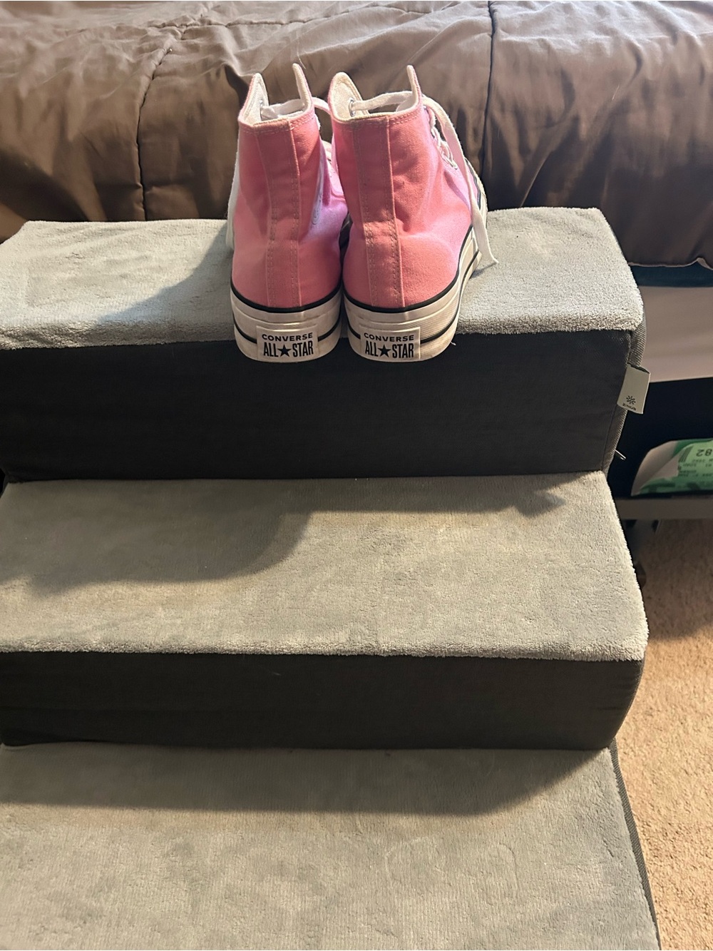 Converse High Top Sneakers in Pink Canvas - Women’s size 9 - Picture 4 of 7